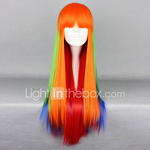 Darzzing Rainbow Multicolor 75cm Punk Lolita Wig