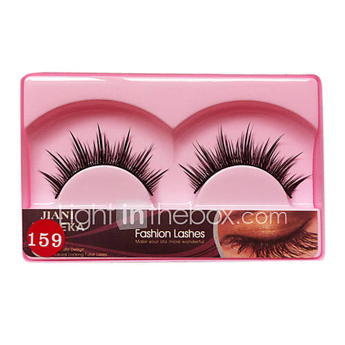 1 Pairs European Black High class Fiber False Eyelashes JN 159