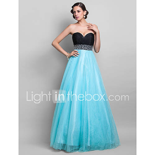 Ball Gown Sweetheart Floor length Tulle Grace Evening/Prom Dress