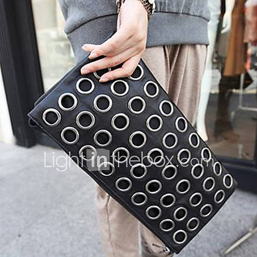 Vintage Metal Rivet Lady Clutch