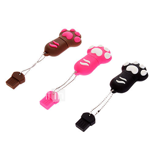 2GB Cute Dog Paw Rubber USB Flash Drive