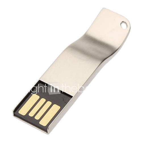 2GB Minimalist Steel Elegant Curve Design USB Flash Drive