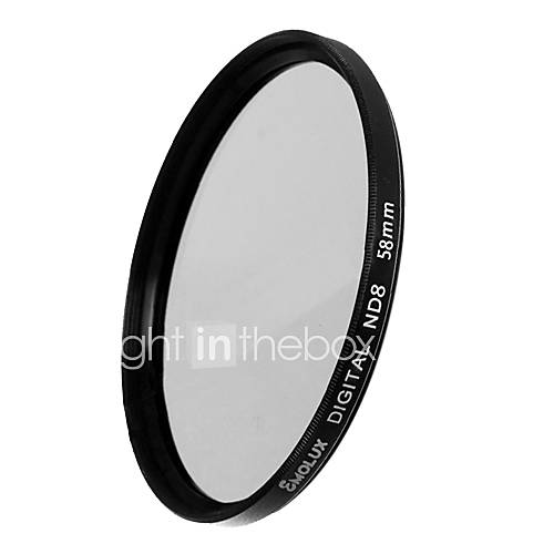 Emolux Neutral Density 58mm Digital ND8 Filter