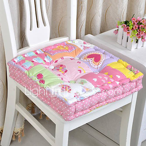 Thicken the Idyllic Summer Soft Fabric Pink Chair Pads (Random Color)