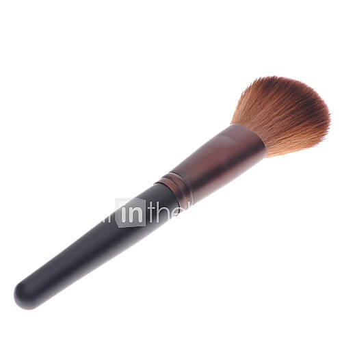 1PCS Pro Coffee Handle Nail Art Dusting Brush With Two Tone Hair