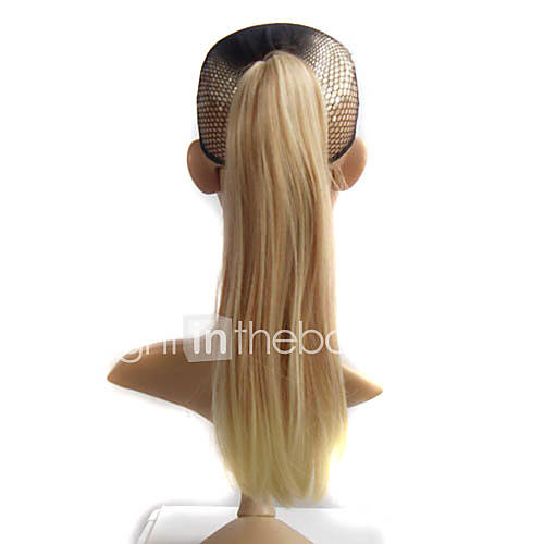 16 High Quality Synthetic Golden Blonde Straight Hair Extensions