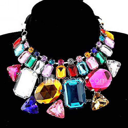 Luxurious Alloy With Rhinestone Fashion Necklace For Women(More Colors)