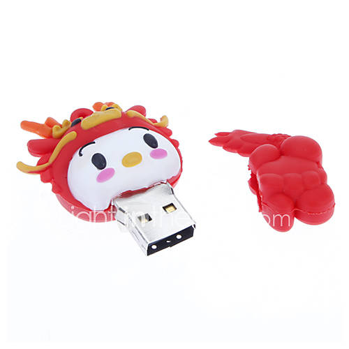 8GB Soft Rubber Little Dragon Man USB Flash Drive