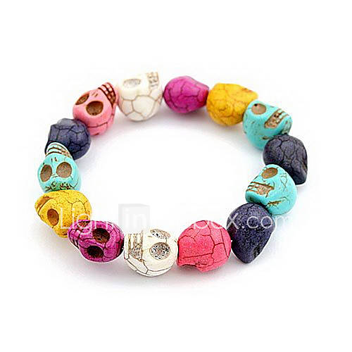 The New Burst Sell Personalized Color Skull Bracelet Unisex Fashion Bangle B10