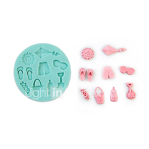 Beach Accessories Shape Silicone Mould Cake Decorating Baking Tool
