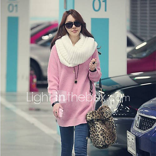 Womens Pink Plus Fashion Sweater