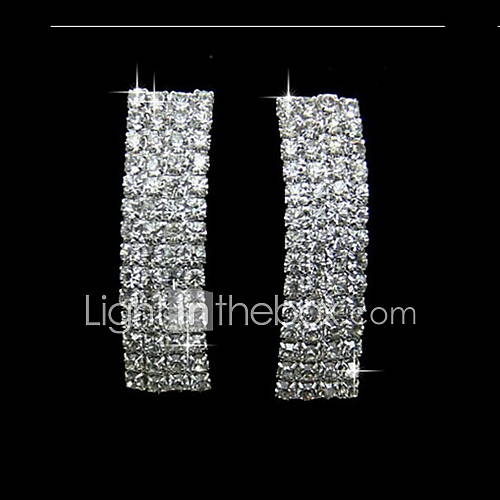 Fashionable Alloy With Rhinestone Womens Earrings