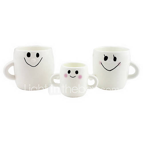 Family of Three People Ceramic Cup