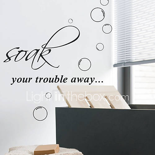 Soak Your Trouble Away Wall Stickers