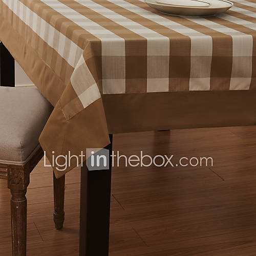 Country Style Wide Check with Border Table Cloth