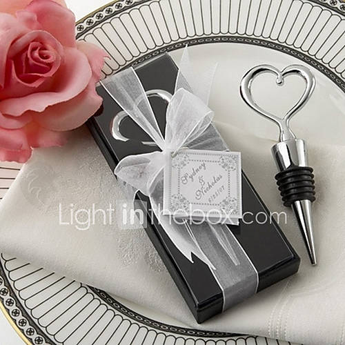 Heart Bottle Stopper Wedding Favors