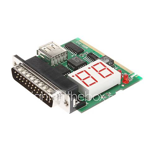 PC POST Diagnostic Test Card Motherboard Analyzer for PCI/LPT 2 Digits
