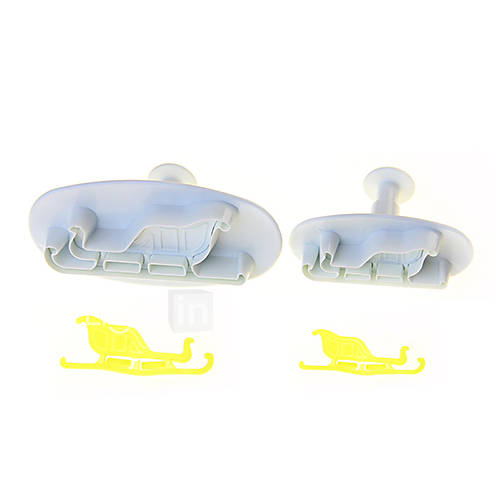 Sled Shape Cake Fondant Decorating Tools Set Of 2 Pieces