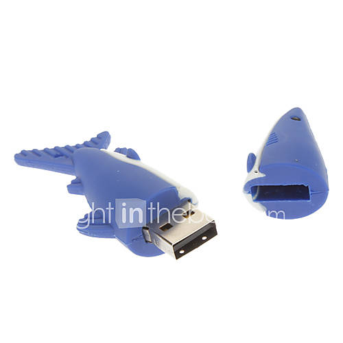 2GB Soft Rubber Shark USB Flash Drive