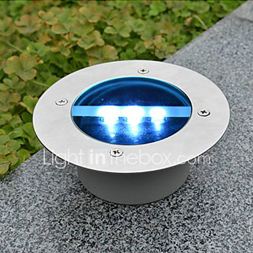 Solar Power Round Recessed Deck Dock Pathway Garden Led Light(Cis 57154)