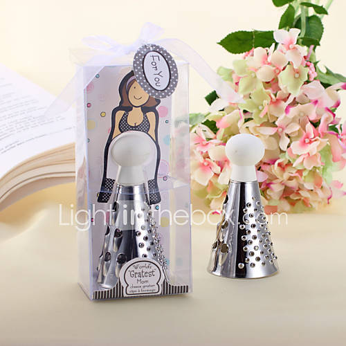 Worlds Gratest Mom Cheese Grater in Gift Box with Organza Bow