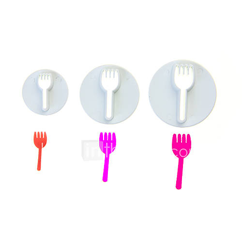 Fork Shape Cutter Set Of 3 Pieces