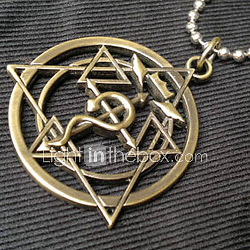 Fullmetal Alchemist Edward Elric Typical Stainless Steel Cosplay Necklace