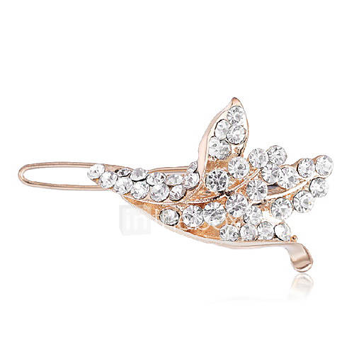 Lovely Alloy Barrette With Rhinestone For Casual Occasion