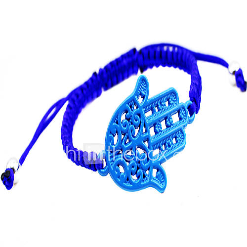 Hand weaving around the hand of Fatima alloy spray paint woven bracelet