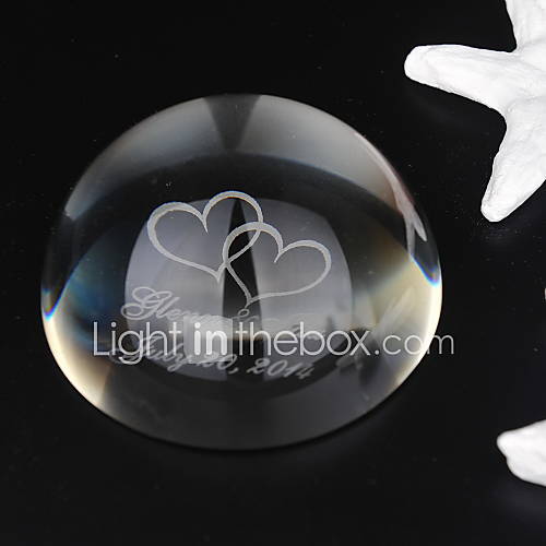 Personalized Domed Crystal Favor