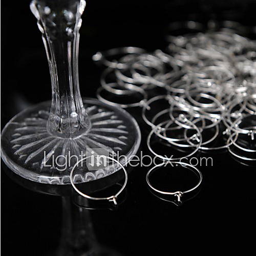 Silver Plated Wine Glass Charms(set of 12)