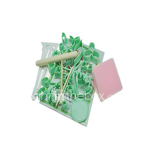 Gum Paste Cake Flower Set Tool Set Of 32 Pieces