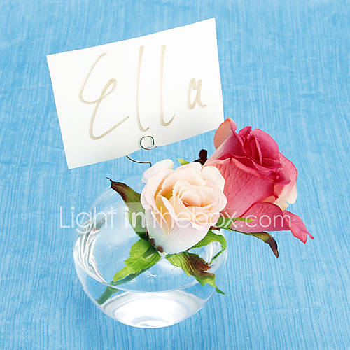 Round Vase Placecard Holder