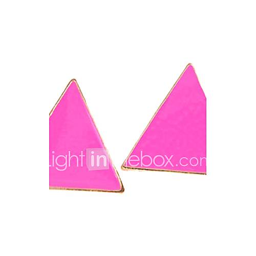 Korean Version Of The Influx Of Women Enamel Triangle Earrings E903 E908