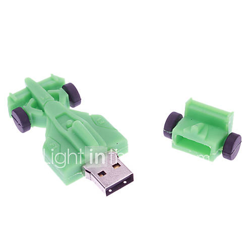 2GB Soft Rubber Racing Car Model USB Flash Drive(Sorted Color)