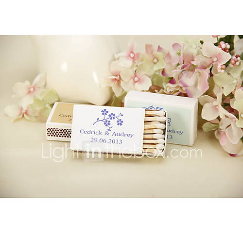 Personalized Matchbooks   Forget Me Not Set of 12 (More Colors)