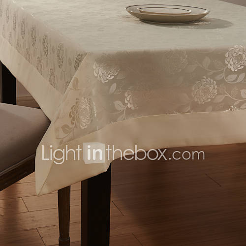 Country Style Rose Jacquard Table Cloth