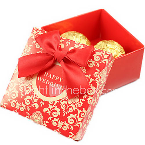 Asina Style Candy Box With Red Bow Set of 50