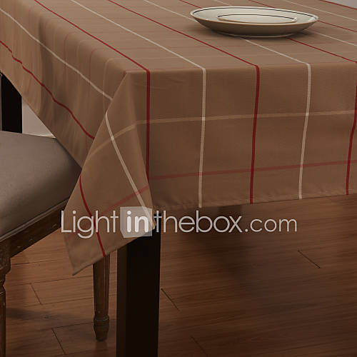 Concise Style Wide Checked Table Cloth