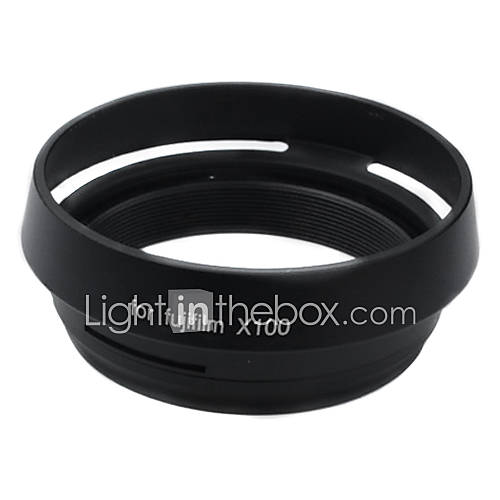 Filter Adapter Ring Lens Hood for Fujifilm Fuji X100 Replace LH X100 black