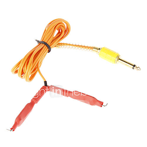 Red Rubber Tattoo Power Supply Unit Clip Cord