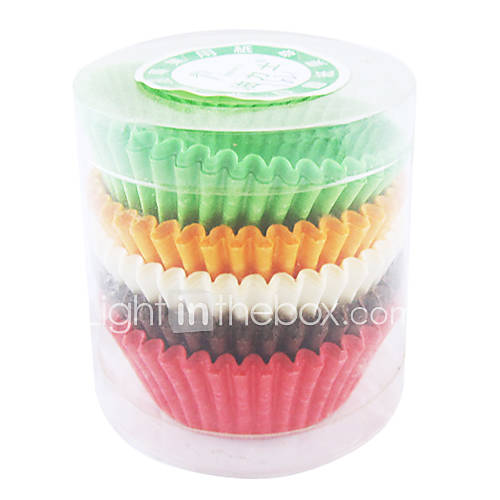 Cupcake and Muffin Pans for Cupcake, Set of 100, Multi Color