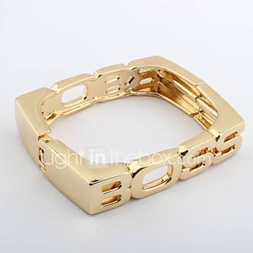 Gold Metal Mirrored BOSS Bangle