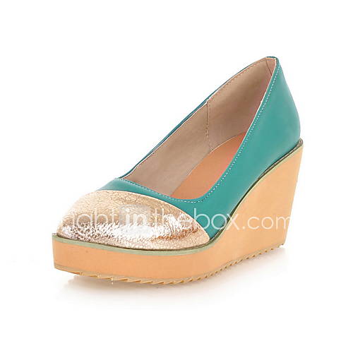 Elegant Leatherette Wedges Heels Casual Shoes (More Colors)