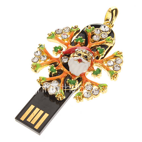 Metal Christmas Snow Flower Model USB 32GB