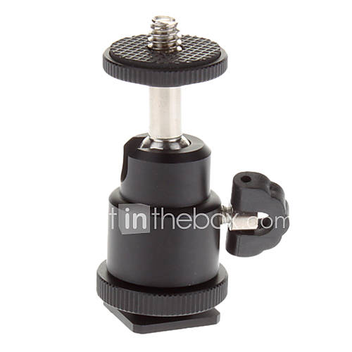 360 Swivel Mini Bracket Ballhead Stand 1/4 Screw For DSLR Tripod