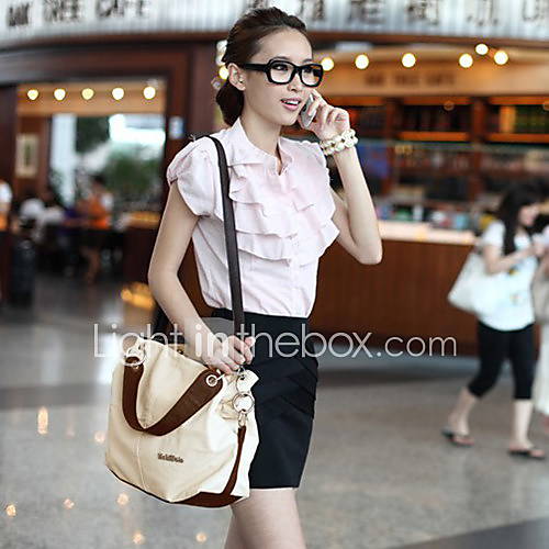 Womens Retro High Grade Simple Splicing Tote