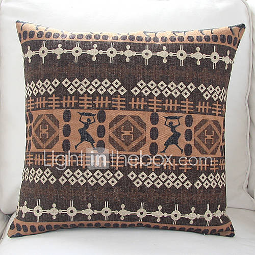 18 African Aborigines Cotton/Linen Decorative Pillow Cover