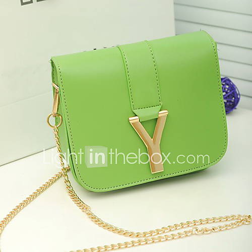 Fashion Candy Color Y Pattern Crossbody Bag