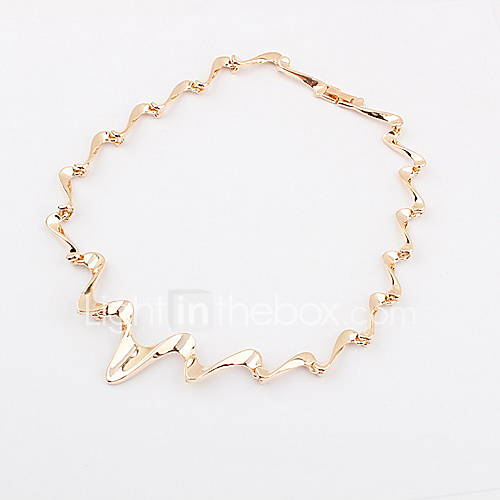 Fashion Alloy Wave Shaped Womens Necklace